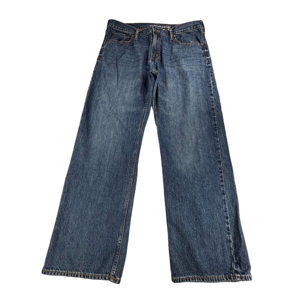 Famous Jeans Loose Fit Denim Jeans Mens Size 40x32 Ample 100% Cotton